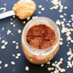 Peanut Butter Chocolate Overnight Oats - a vegan, gluten-free, healthy breakfast that will feel more like dessert than breakfast. Sweetened with maple syrup, no added sugar. Made in partnership with @Silk #ad