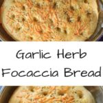 Garlic Herb Focaccia Bread - an easy and flavorful bread that is vegan-friendly. Impress your family or dinner guests with this customizable bread that's better than store-bought.