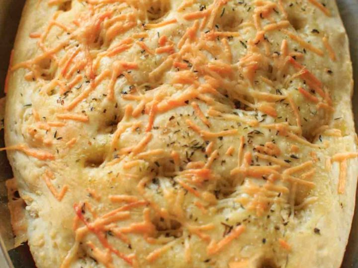 Garlic Herb Focaccia Bread Vegan Friendly Customizable