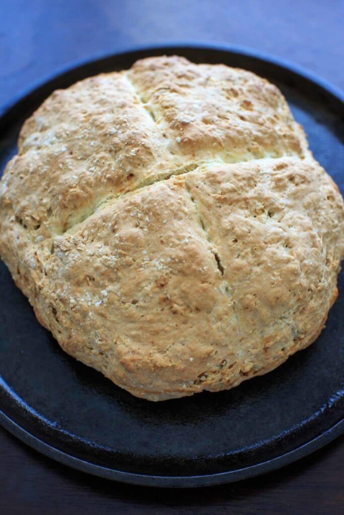 Traditional Irish Soda Bread recipe. Includes options for sweet and savory add-ins.