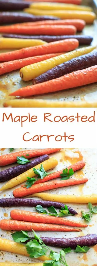 Maple roasted carrots pin