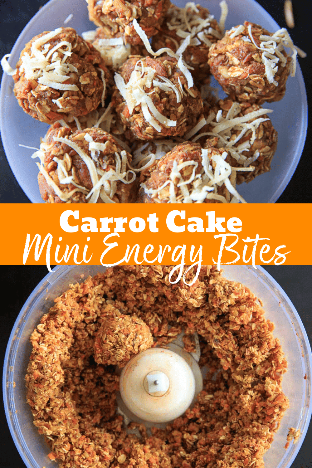 Carrot Cake Energy Bites vegan, glutenfree, nobake snack