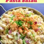 Deviled egg pasta salad pin