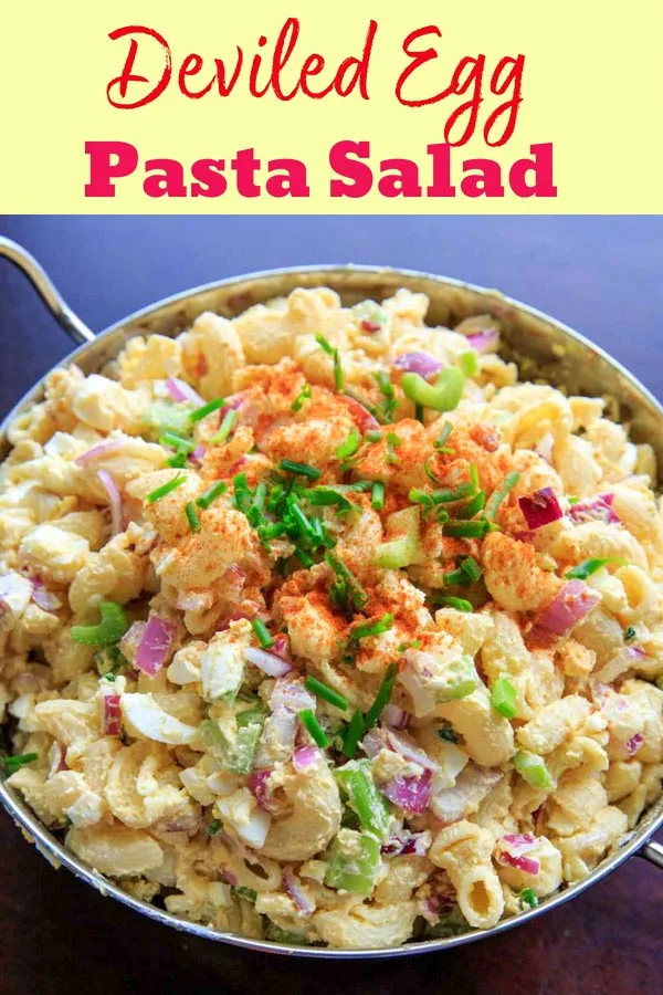 Deviled egg pasta salad pinterest pin