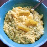 Dill Pickle Egg Salad - serve as a side or eat as a meal! Light on the mayo and big on the crunch!