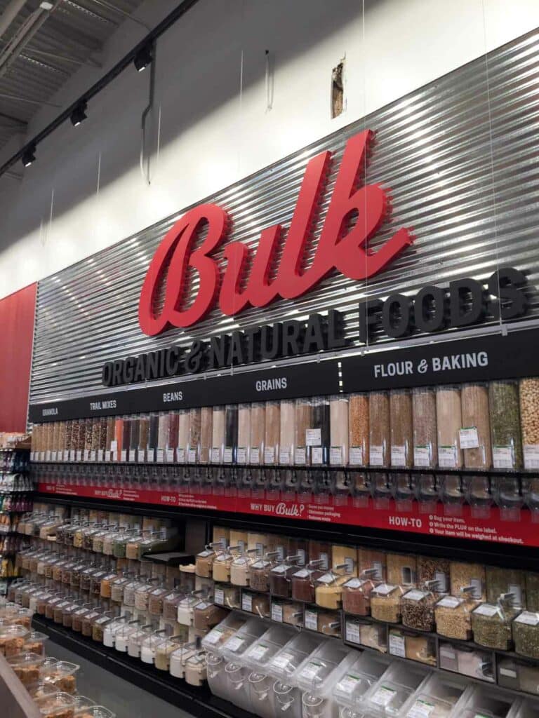 The Bulk Foods section at Earth Fare Concord