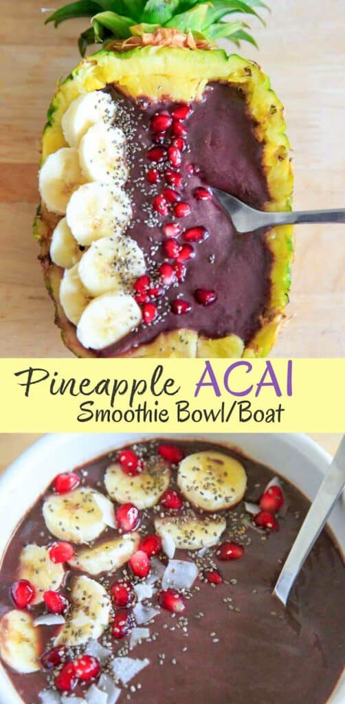 Pineapple Acai Smoothie Boat pin