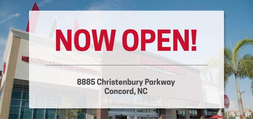 Earth Fare Concord NC now open