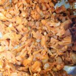Pulled BBQ Jackfruit - cooking, after pulling