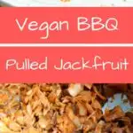 Vegan Pulled BBQ Jackfruit - eat it on a sandwich, in a taco, or by itself! Easy to make and customize based on your favorite flavor bbq sauce.