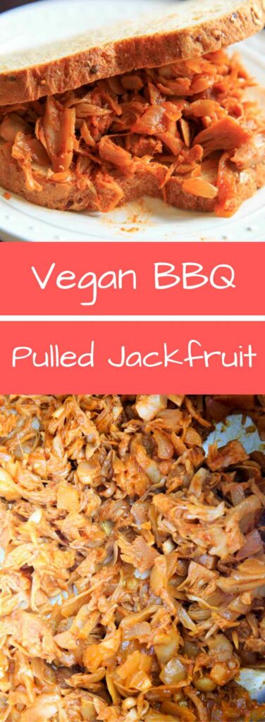 Vegan Pulled BBQ Jackfruit - eat it on a sandwich, in a taco, or by itself! Easy to make and customize based on your favorite flavor bbq sauce.