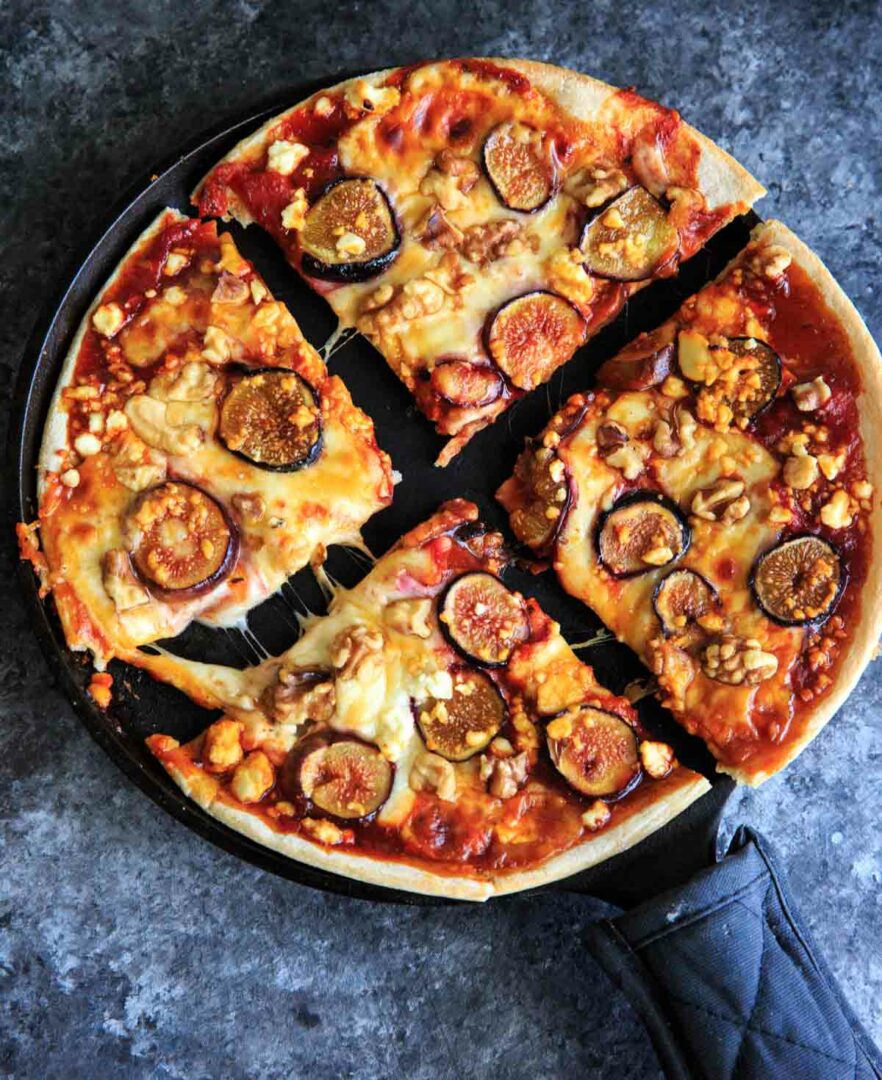 Honey Fig Pizza with Feta Cheese and Walnuts Trial and Eater