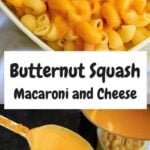 Butternut Squash Macaroni and Cheese is the perfect healthier comfort food. Adding in squash to the cheddar sauce is a great way to sneak in some more veggies to your dinner!