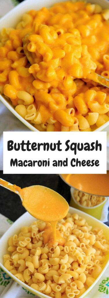 Butternut Squash Macaroni and Cheese is the perfect healthier comfort food. Adding in squash to the cheddar sauce is a great way to sneak in some more veggies to your dinner!