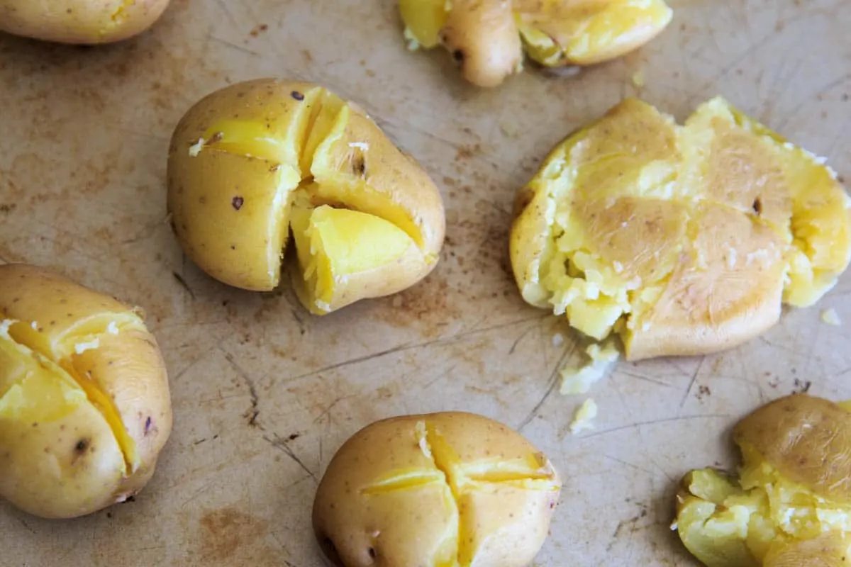 Garlic Sage Smashed Potatoes