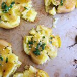Garlic Sage Smashed Potatoes