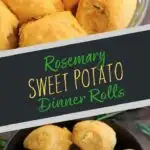 Rosemary Sweet Potato Dinner Rolls. Perfect for holidays, dinner parties, and using up leftover mashed sweet potatoes.