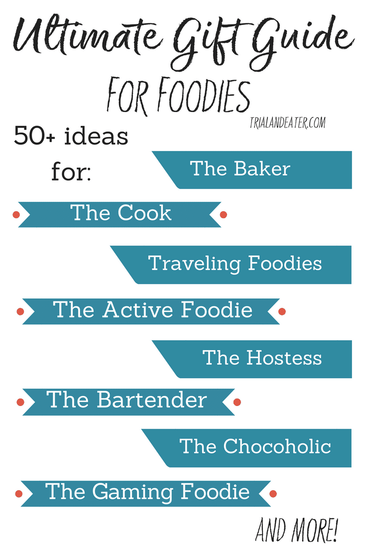 The Ultimate Foodie Gift Guide - for the baker, the cook, the traveler, the active foodie, the hostess, the bartender, the chocoholic, the gaming foodie, homemade gifts and more!