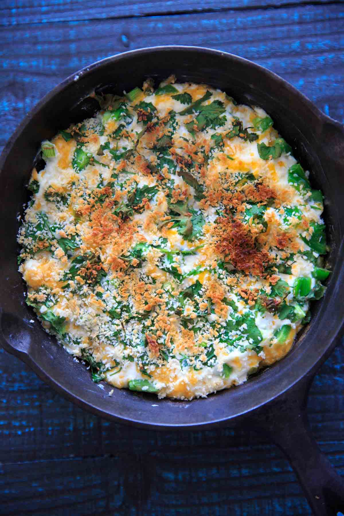 Jalapeno Popper Dip after baking