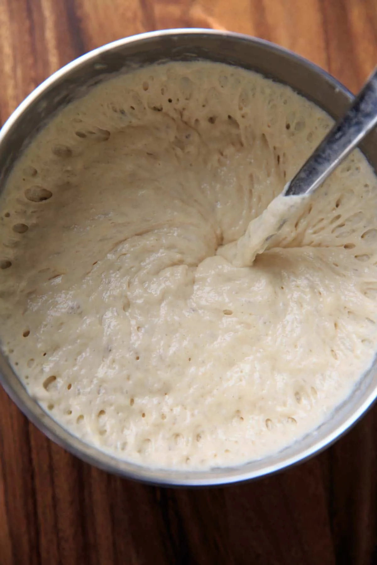 Homemade Kaiser Rolls Recipe - prepping the yeast