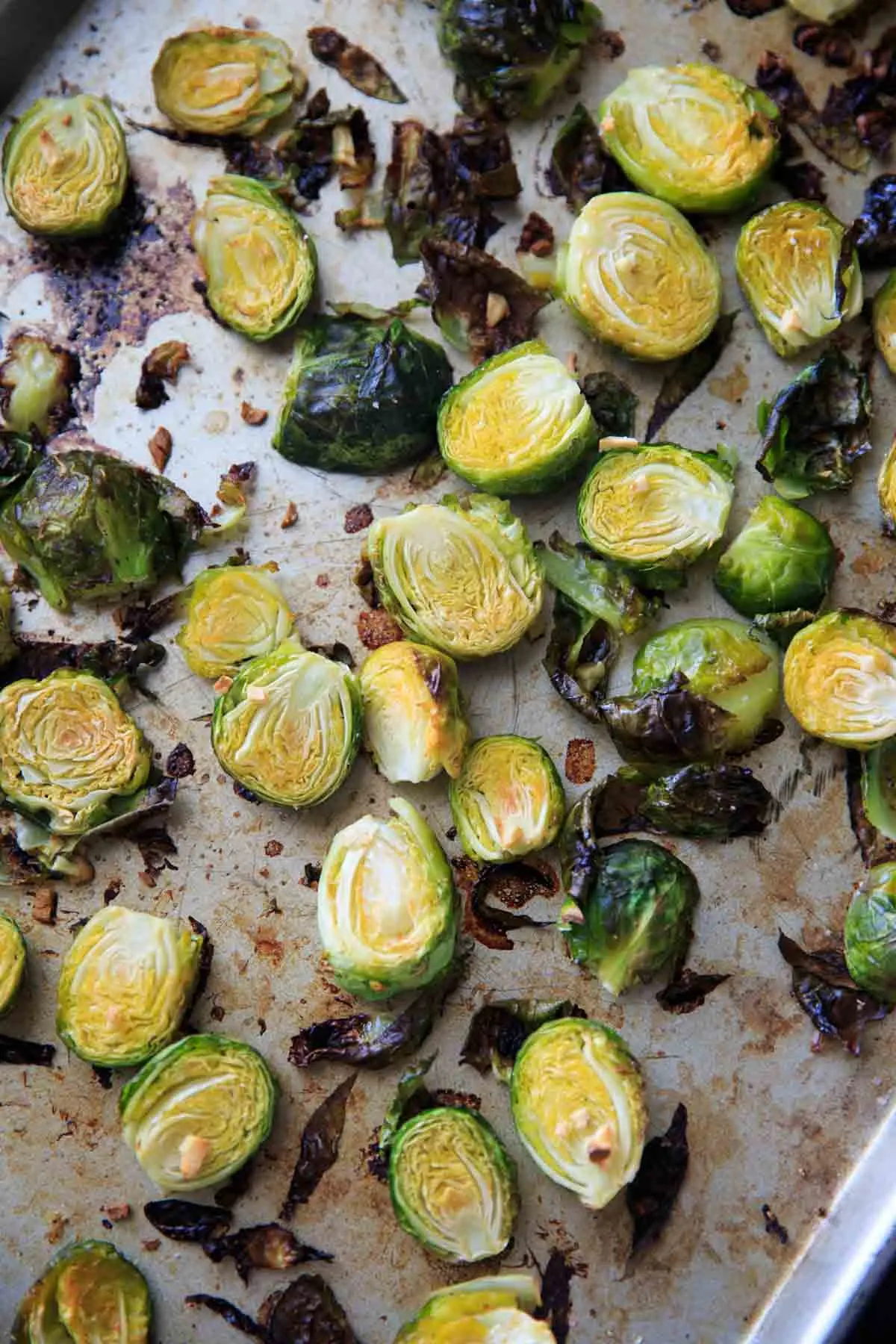 Lemony Brussels Sprouts after roasting