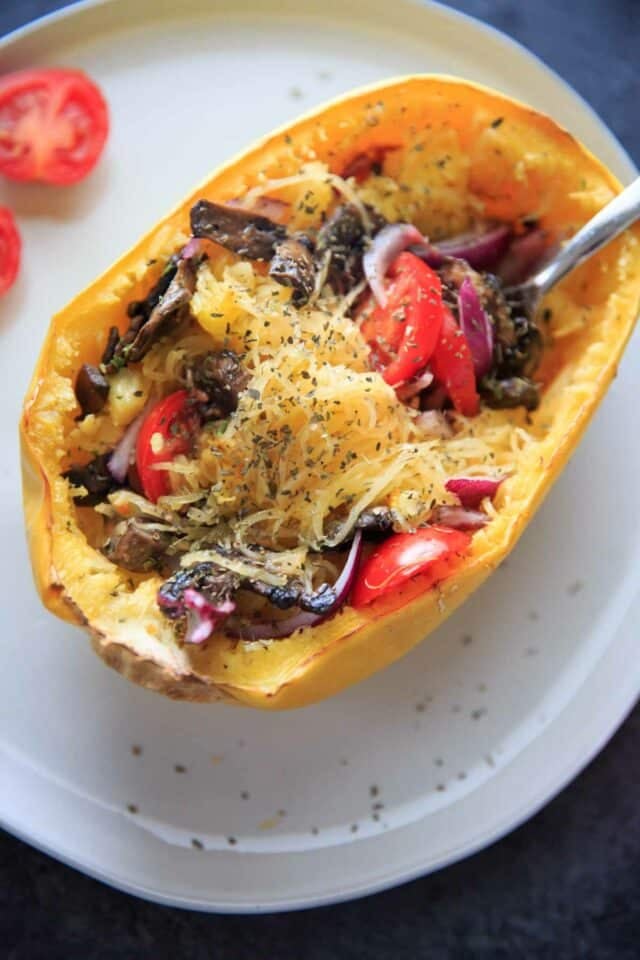 Spaghetti Squash with Mushrooms - Trial and Eater