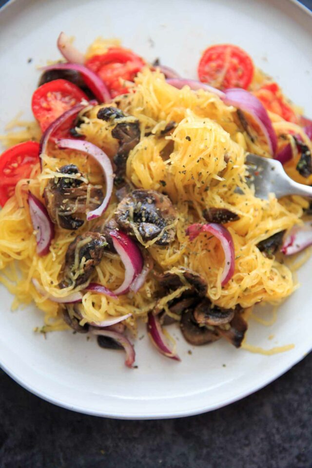 Spaghetti Squash with Mushrooms Trial and Eater
