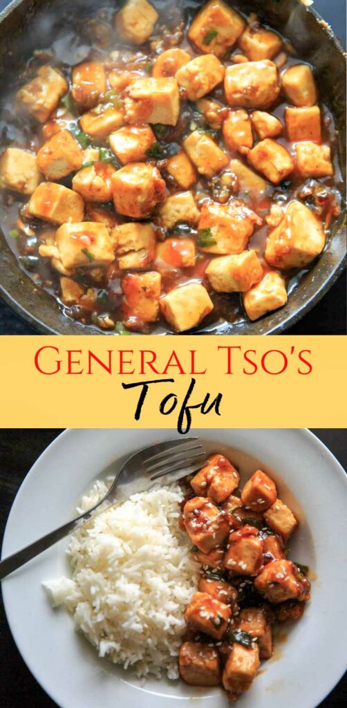 General Tso's Tofu recipe pin