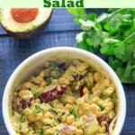 smashed avocado and chickpea salad