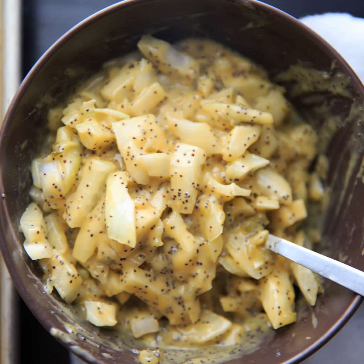 Butter and onion sauce for preparing Ham-less Swiss Cheese Hot Slider Sandwiches