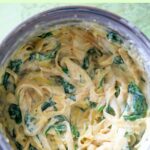 Creamy Spinach and Artichoke Pasta - a vegetarian, one pot meal that is basically your favorite dip in dinner form!
