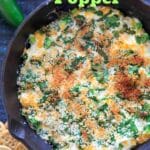 Jalapeno Popper Dip. With only a handful of ingredients you get a delicious hot cream cheese appetizer ready for parties!