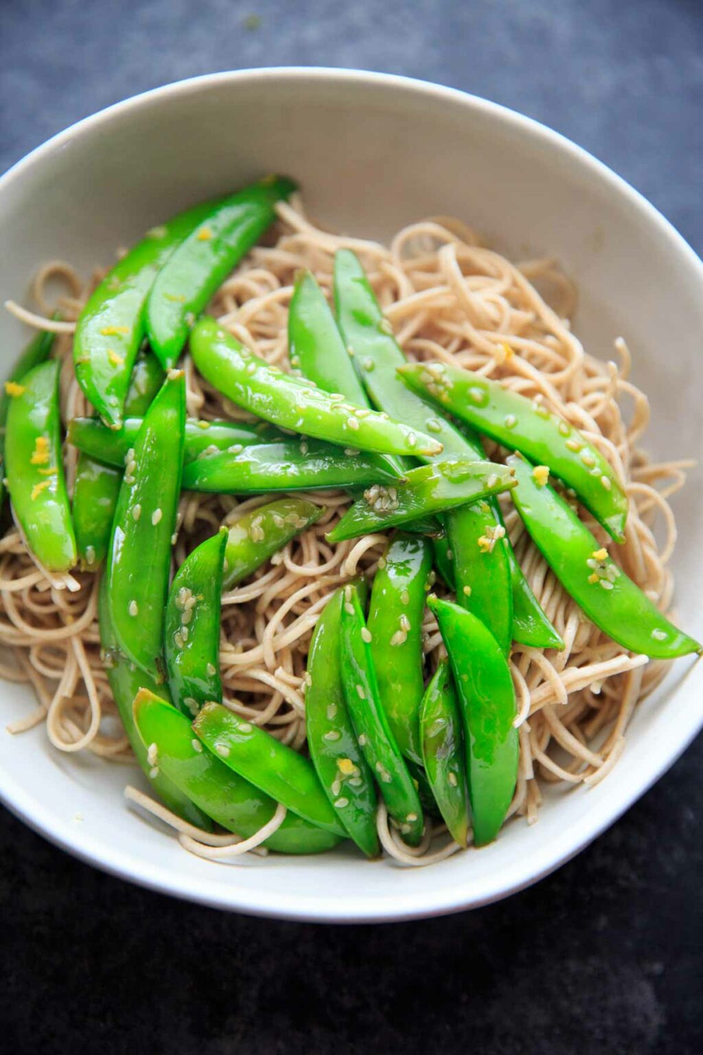 Lemony Sugar Snap Peas with Soba Noodles Trial and Eater