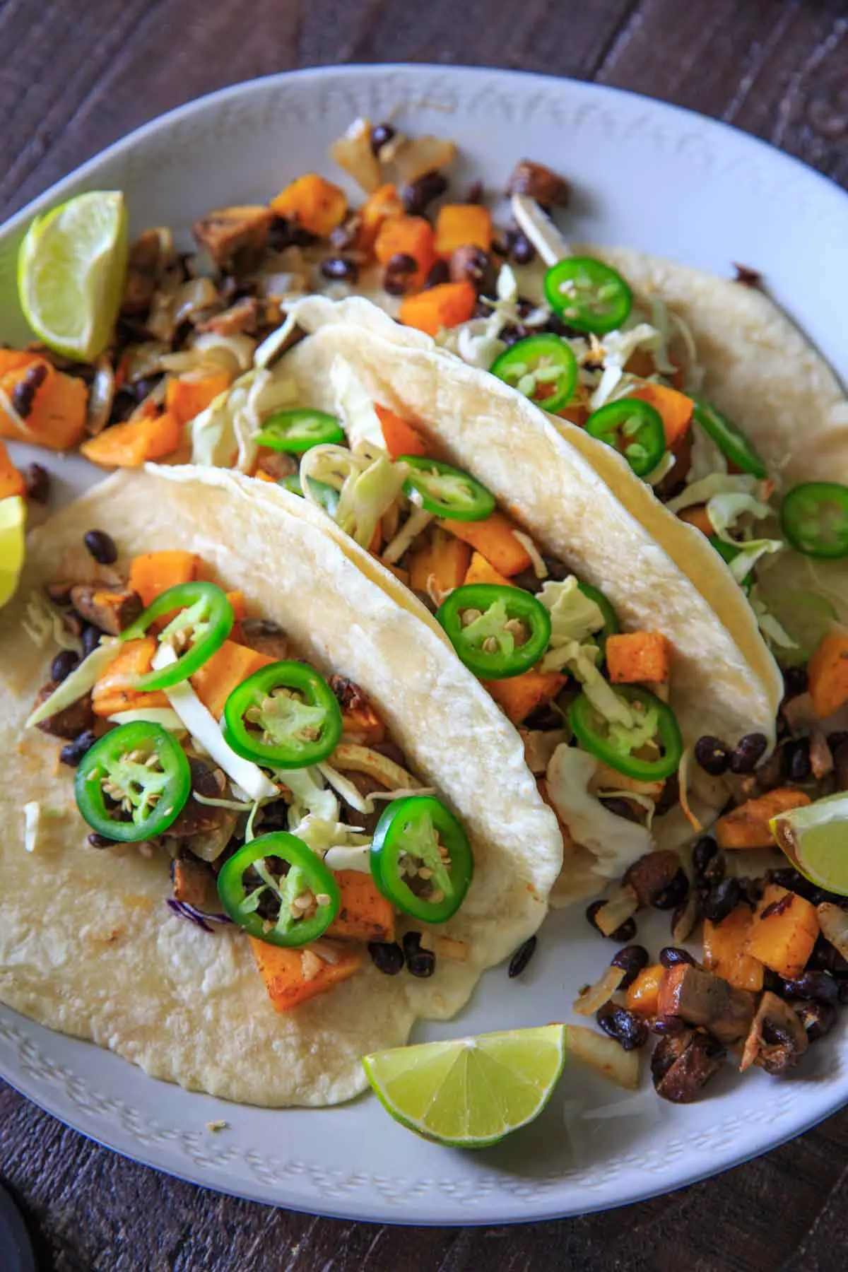 Sheet Pan Butternut Squash and Mushroom Tacos