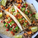 Sheet Pan Butternut Squash and Mushroom Tacos