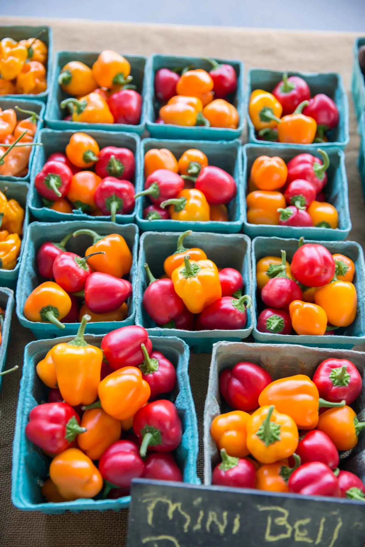 Durham Farmers Market bell peppers