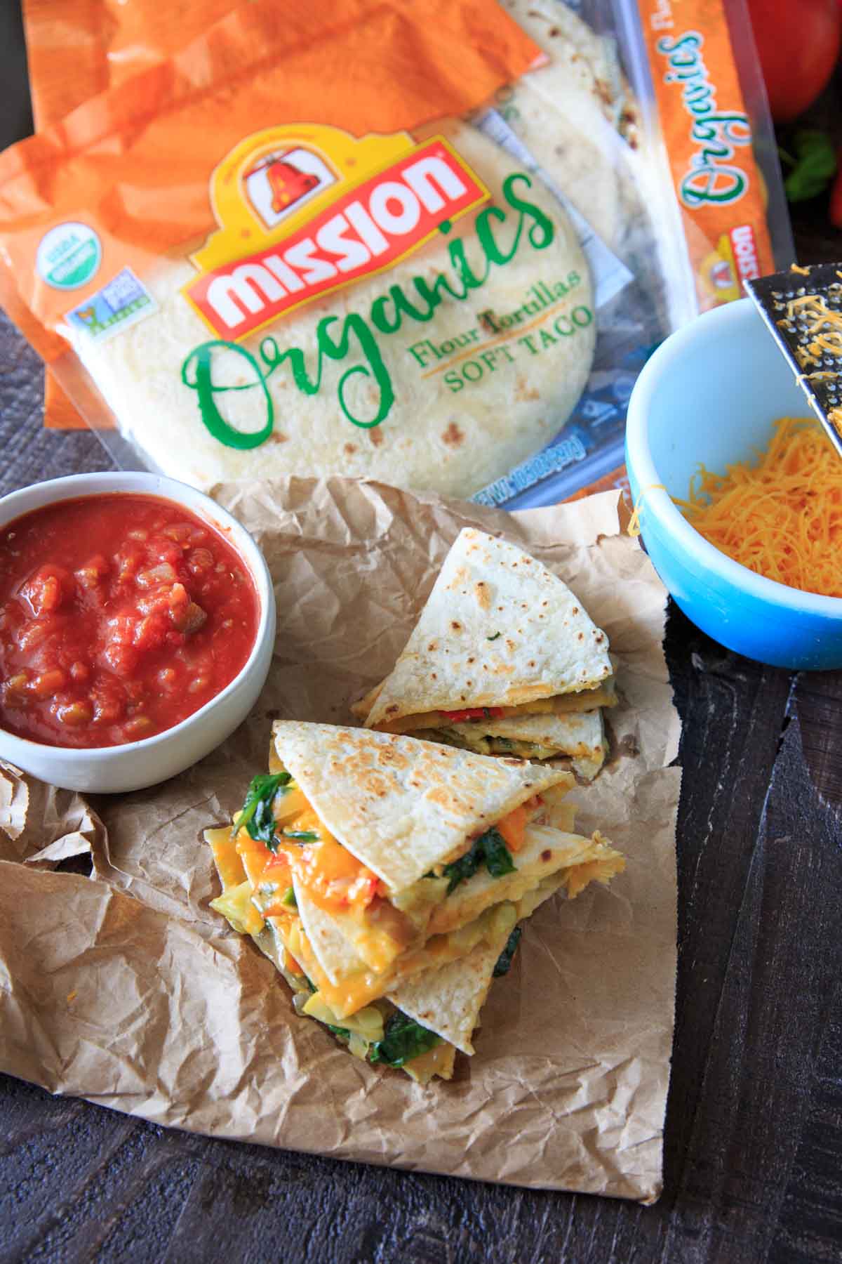 Garden Vegetables Quesadillas