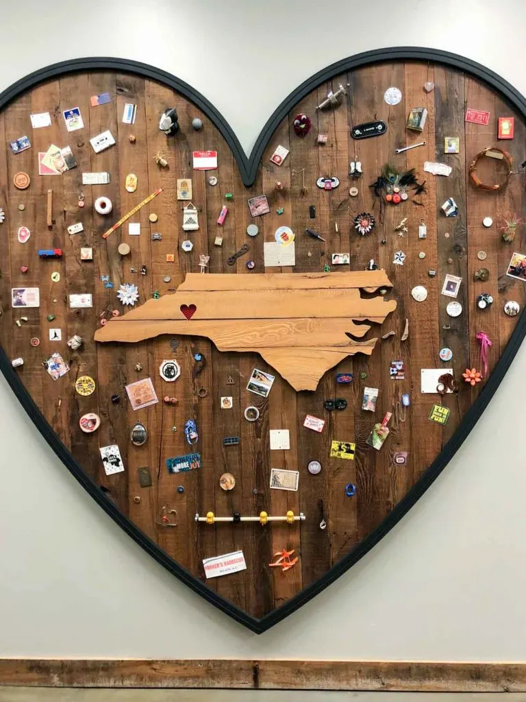 New Belgium Brewery tour - employee trinket sign