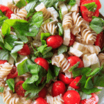 caprese pasta salad pin