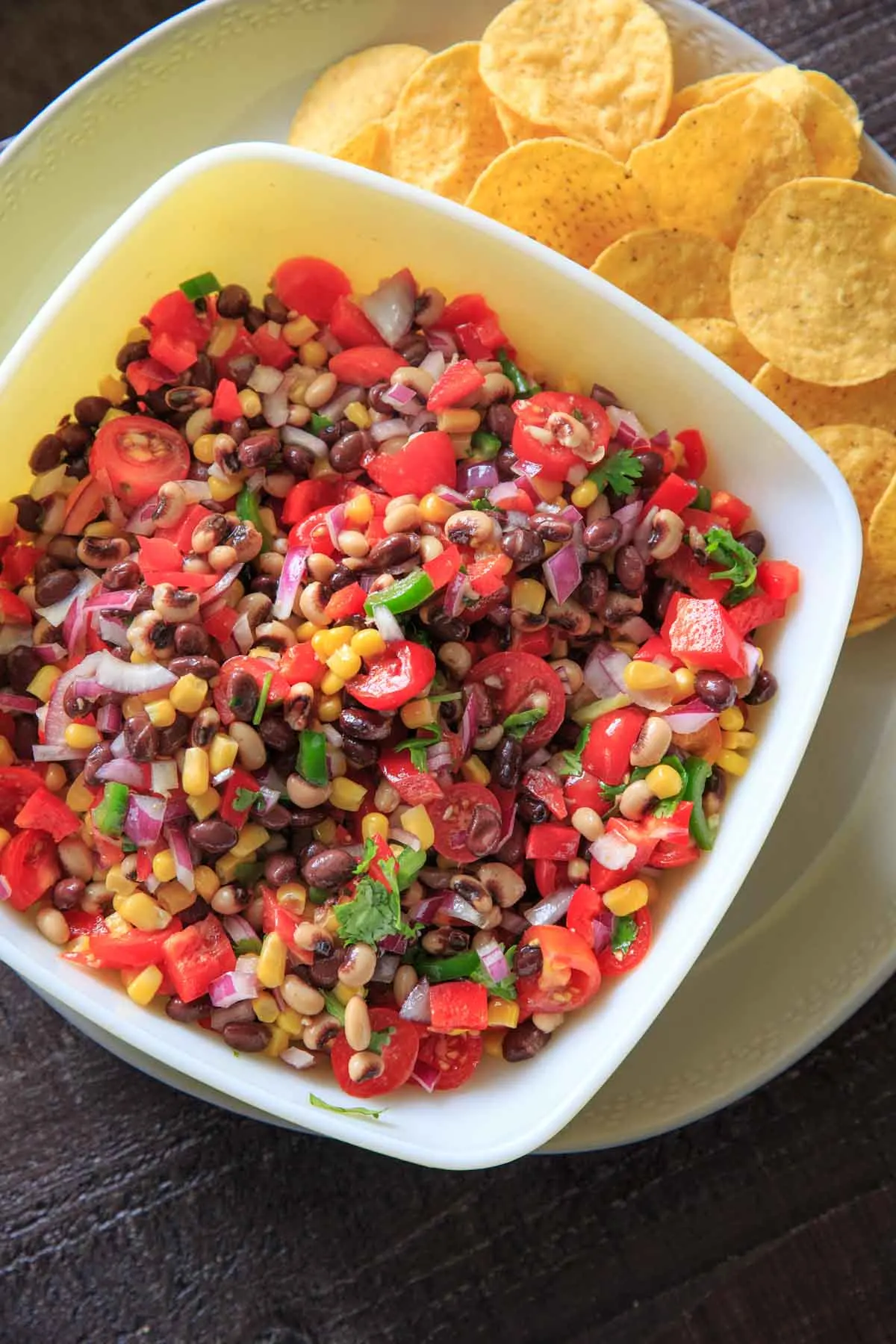 Cowboy (Texas) Caviar with tortilla chips