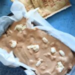 Hot chocolate ice cream frozen