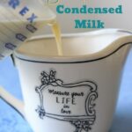 Need a can of sweetened condensed milk but don't have one in your pantry? Make your own! Only two main ingredients to make your own homemade sweetened condensed milk for baking or ice cream recipes. 