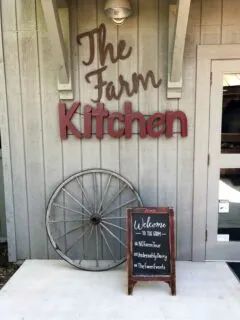 The Farm Kitchen sign