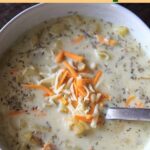 Chunky potato soup with loads of herbs makes for a lovely comforting cold-weather one-pot meal in the fall. Make it creamy if you want! Gluten-free with dairy-free option.