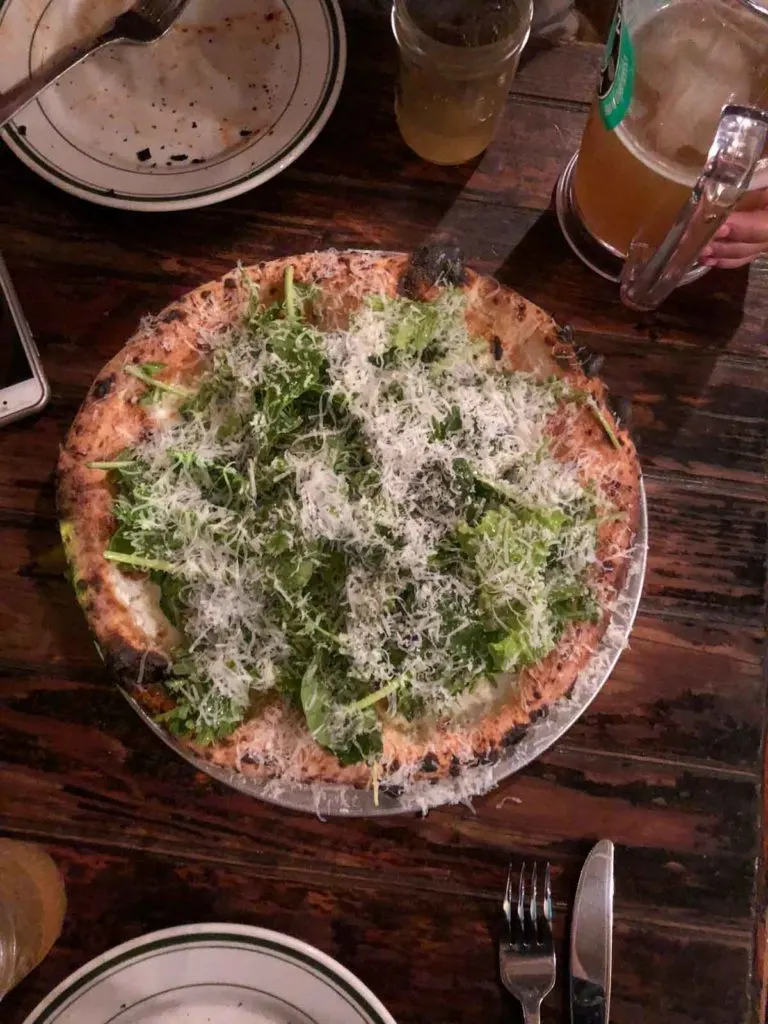 Roberta's Pizza Brooklyn - added Bee Sting to vegetarian Pizza