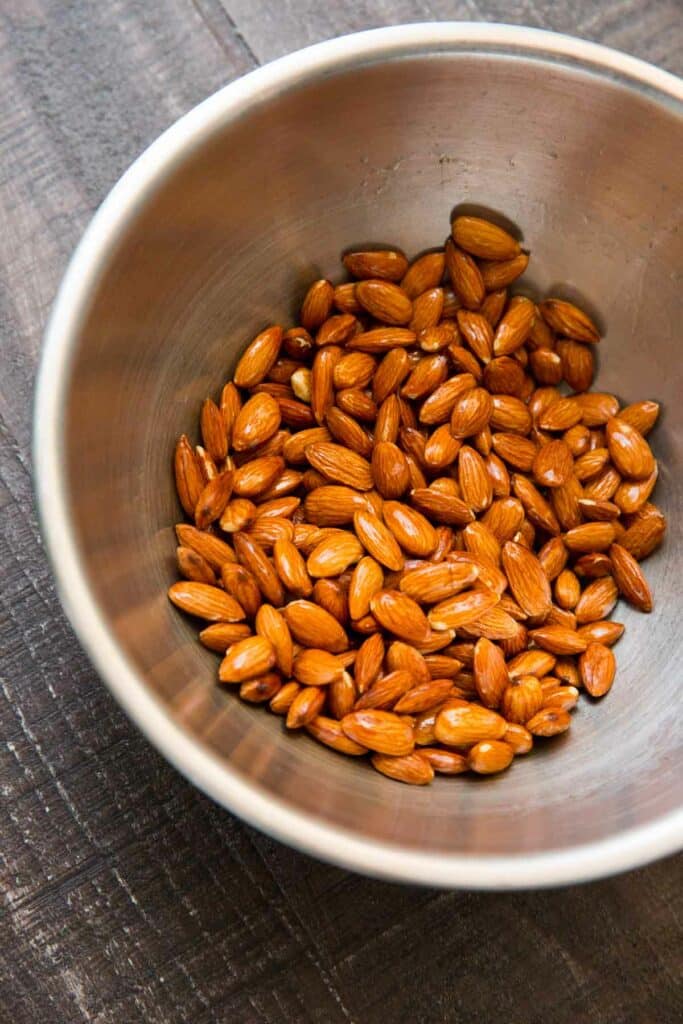 amandes grillées au miel de cannelle