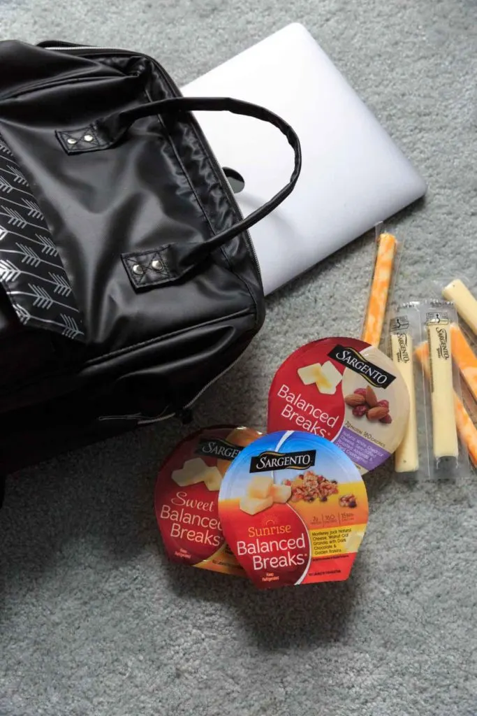 Packing Sargento Snacks in my carry on bag
