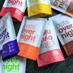 A picture of 8 flavors of oats overnight packets