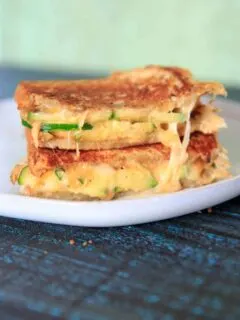Have a bunch of zucchini? Add some to a warm, melty grilled cheese sandwich! The crunch from the zucchini is a delicious addition to this comfort food, and you'll hardly even notice you're getting a serving of vegetables.