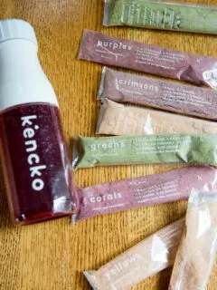 Kencko packets with shaker bottle
